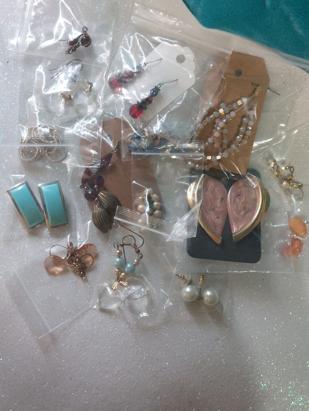 Estate Jewelry, Lot of 15 Pairs Clip & Pierced Earrings